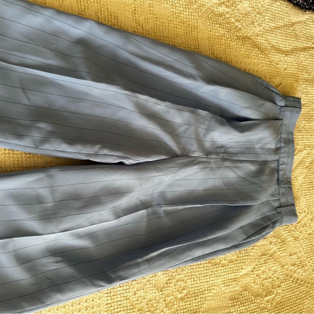 The Frankie Shop  Bea Fluid Stripe Suit Pants – Powder Blue size XSmall - Picture 11 of 11
